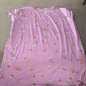 Pink Women's Pajama Top